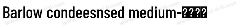 Barlow condeesnsed medium字体转换